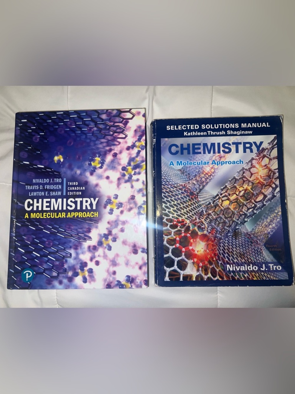 Chemistry Textbooks - Purple & Blue Covers